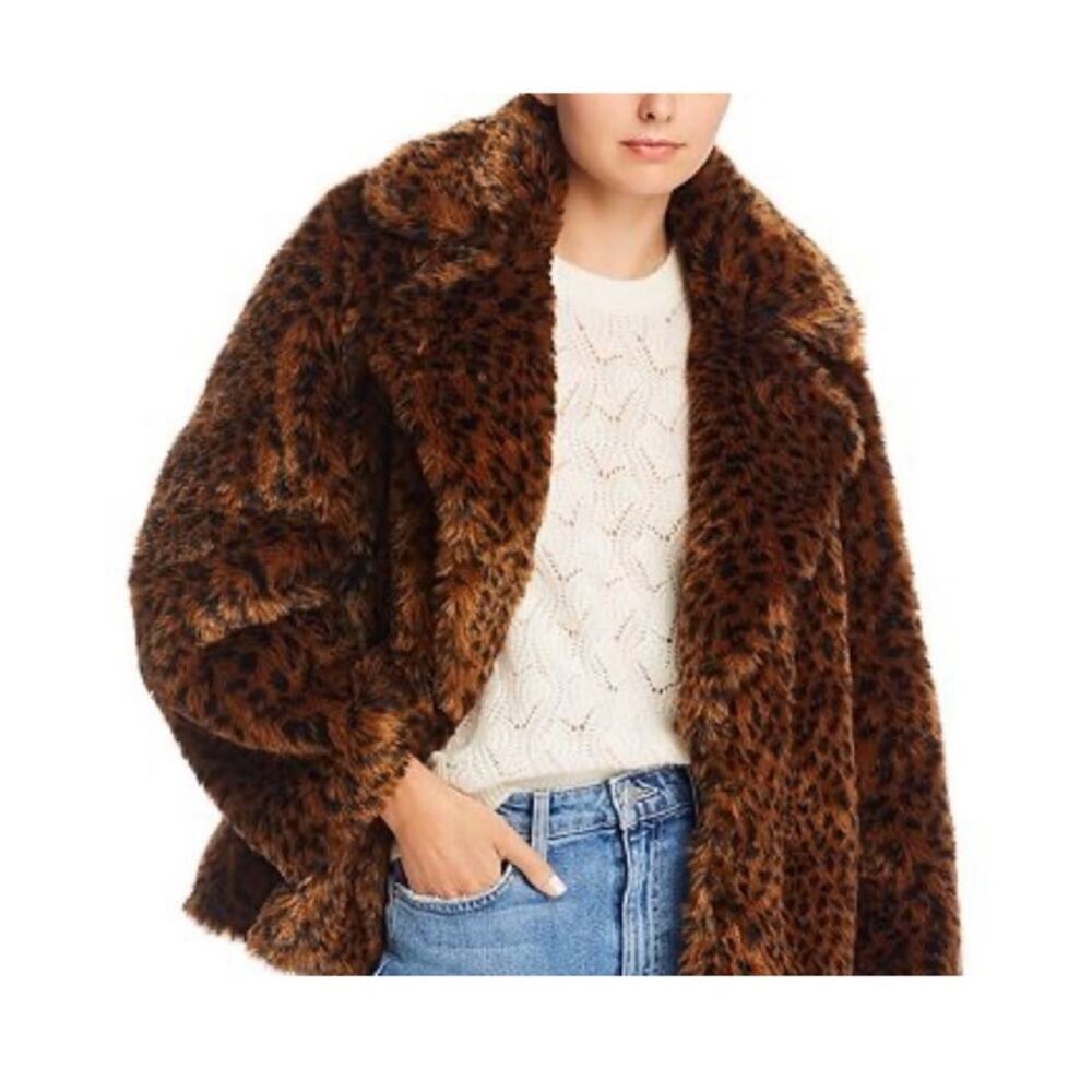 Joie Kisha Leopard Print Faux-Fur Jacket – Size XS - Picture 5 of 11